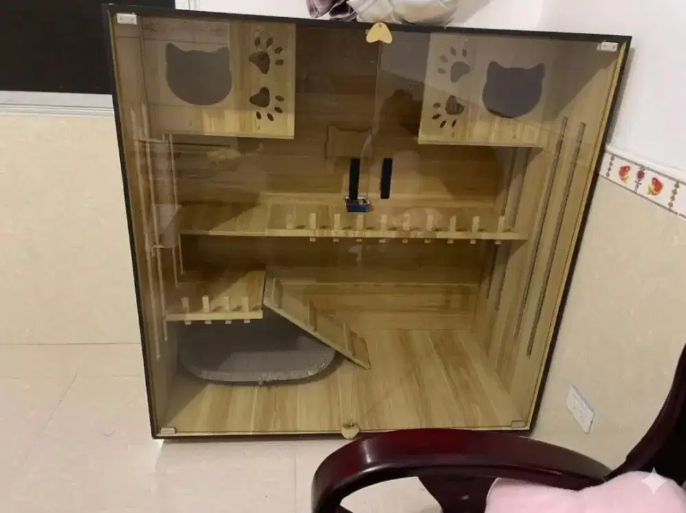 Home Cat Playground Kaca