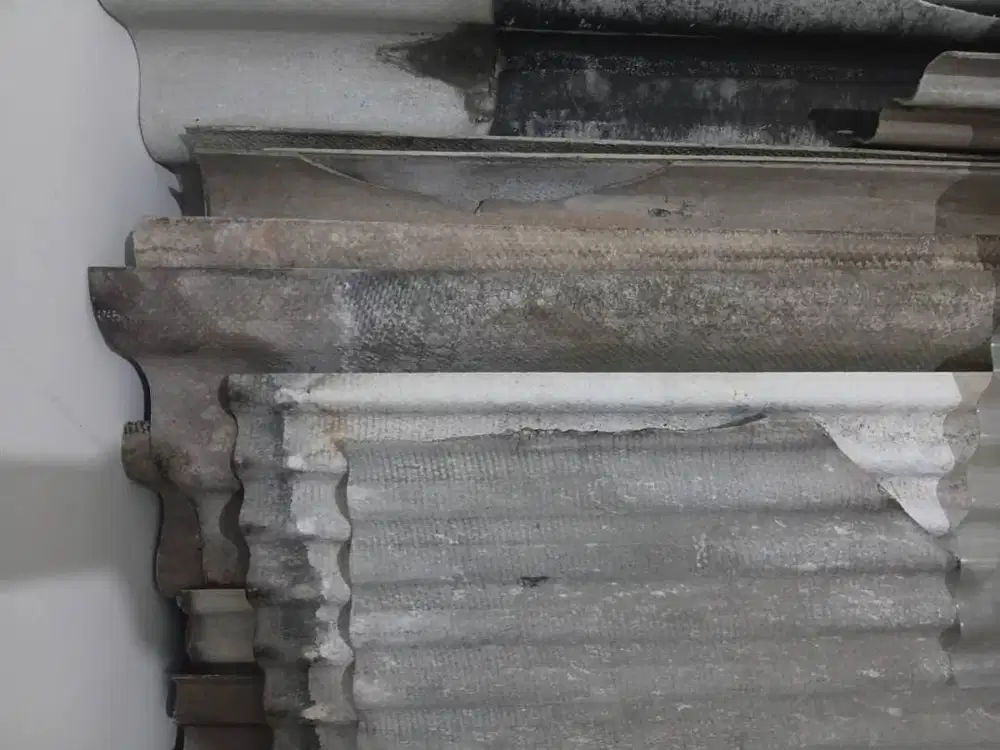 Gratis Asbes Gelombang Besar uk.110x220, Kayu Bekas, Puing, Ps Minggu