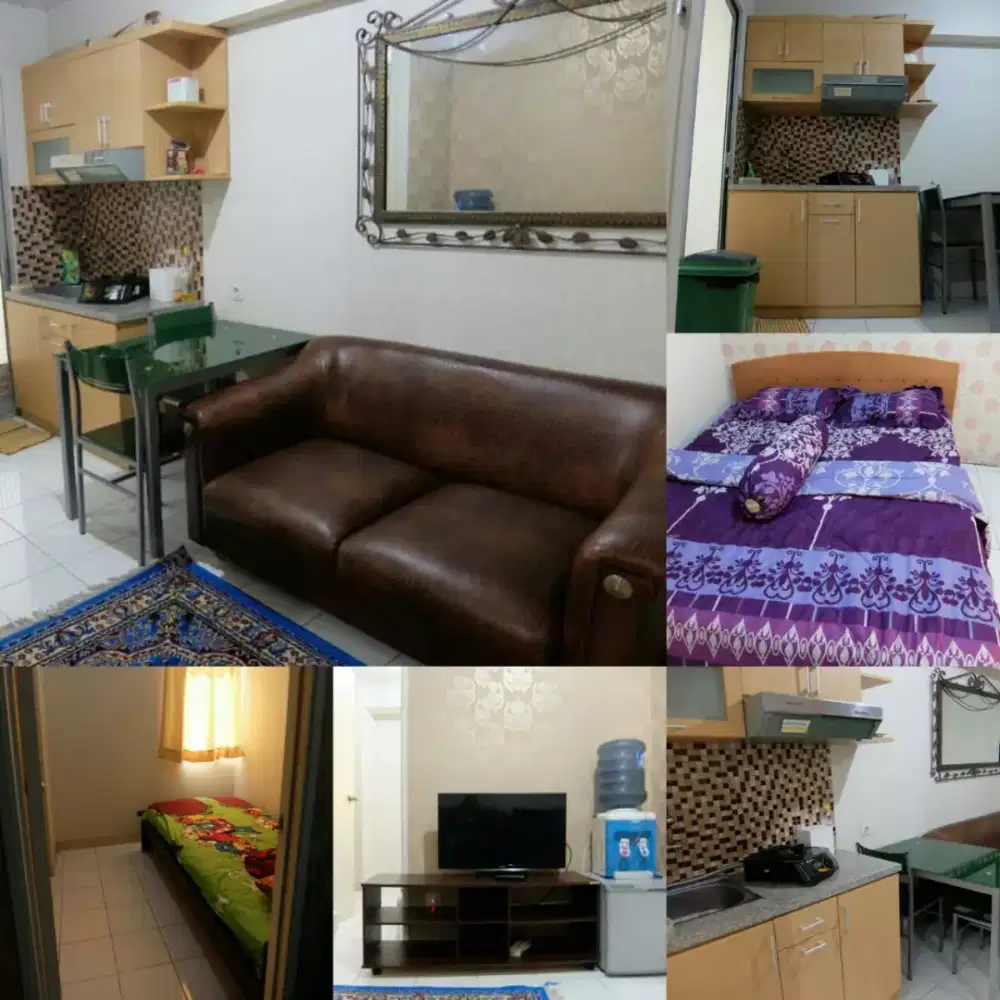 Ready sewa transit harian mingguan 2BR Apartemen Kalibata City Jakarta