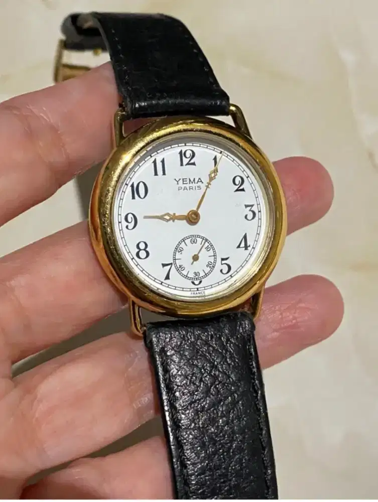 (WTS) Jam Tangan Vintage YEMA Paris Small Second Classic Style