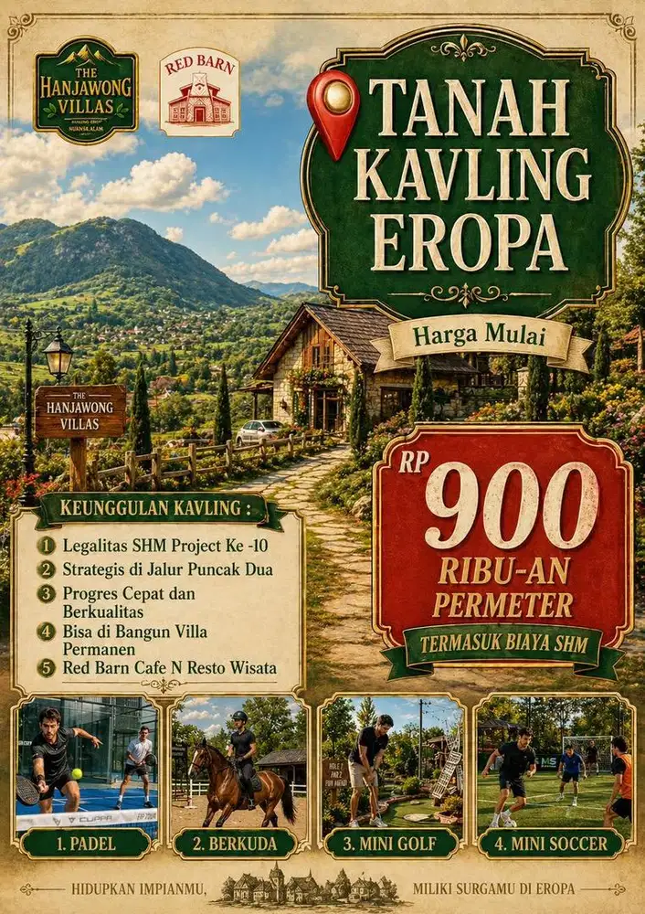 Investasi Tanah Kavling, Legalitas SHM dan Fasilitas Lengkap