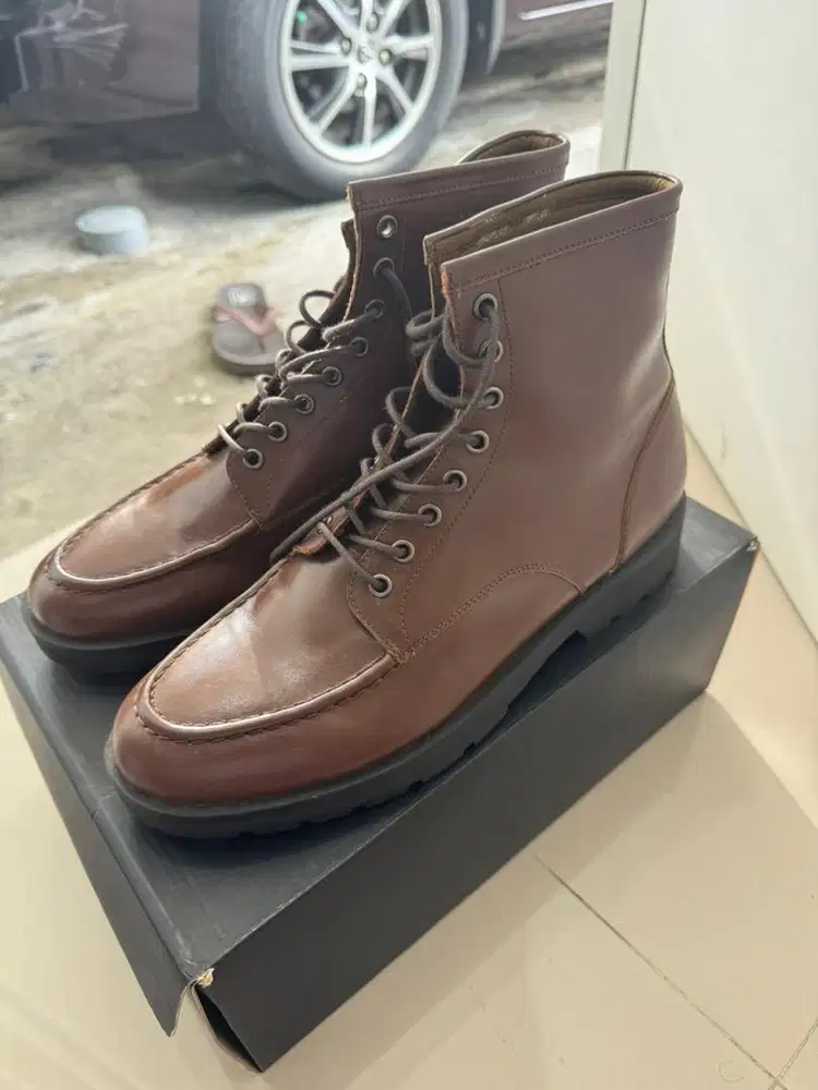 Jual Sepatu Kulit Boots Prabu