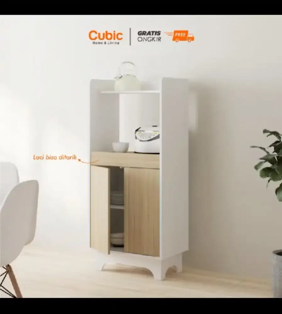 Cubic Lemari dapur dan Meja Dapur 3+2