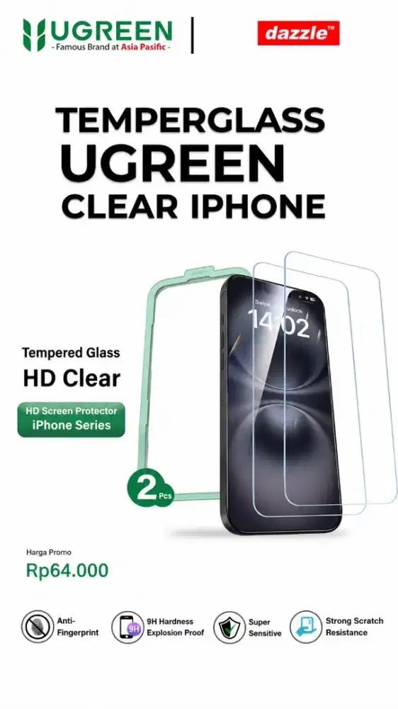 Temperglass Ugreen Clear Iphone