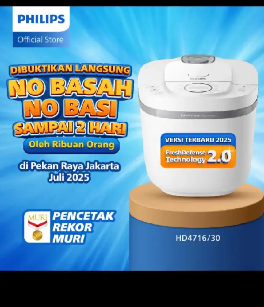 Philips Rice Cooker, 1,8 liter, 3000 Digital Series HD4716/30