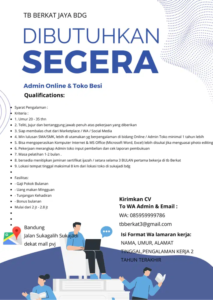 Admin Online dan Toko besi