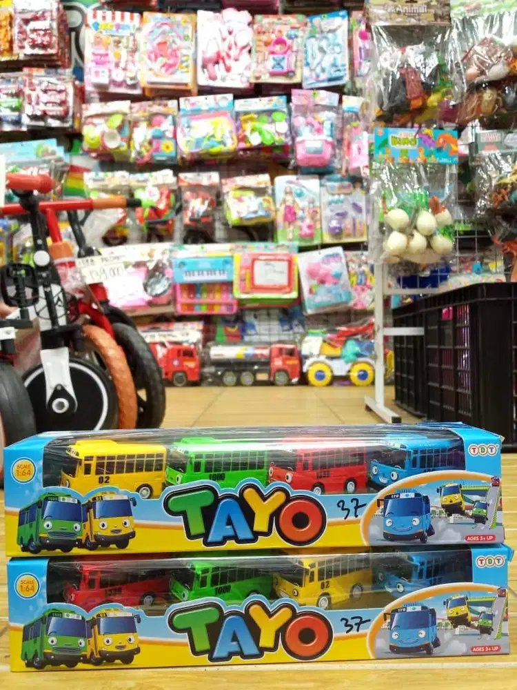 mainan anak tayo isi 4 pullback