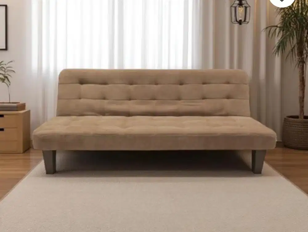 JUAL BARU SOFABED MINIMALIS BAHAN BLUDRU