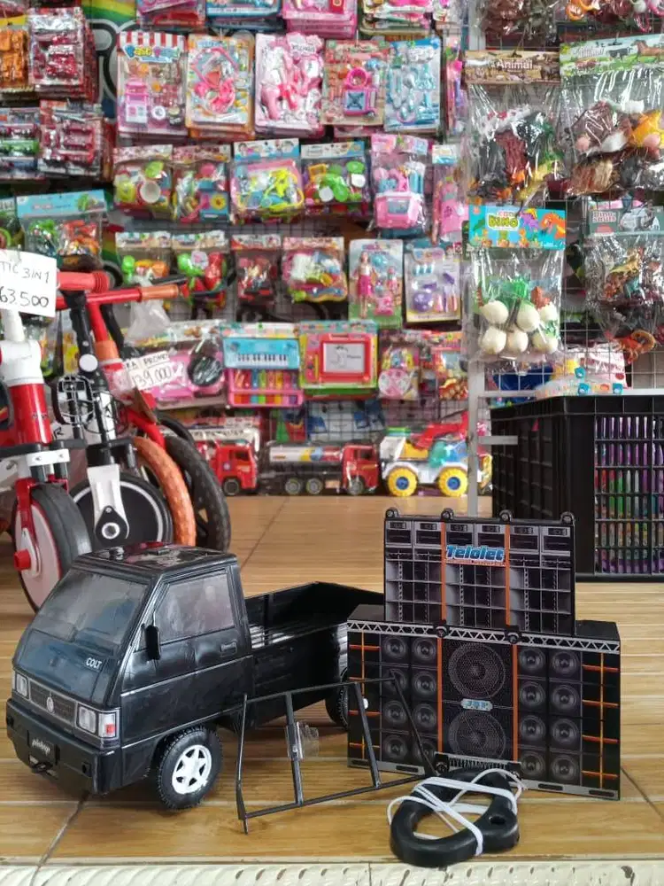 mainan anakk mobil pickupp set sound horegg