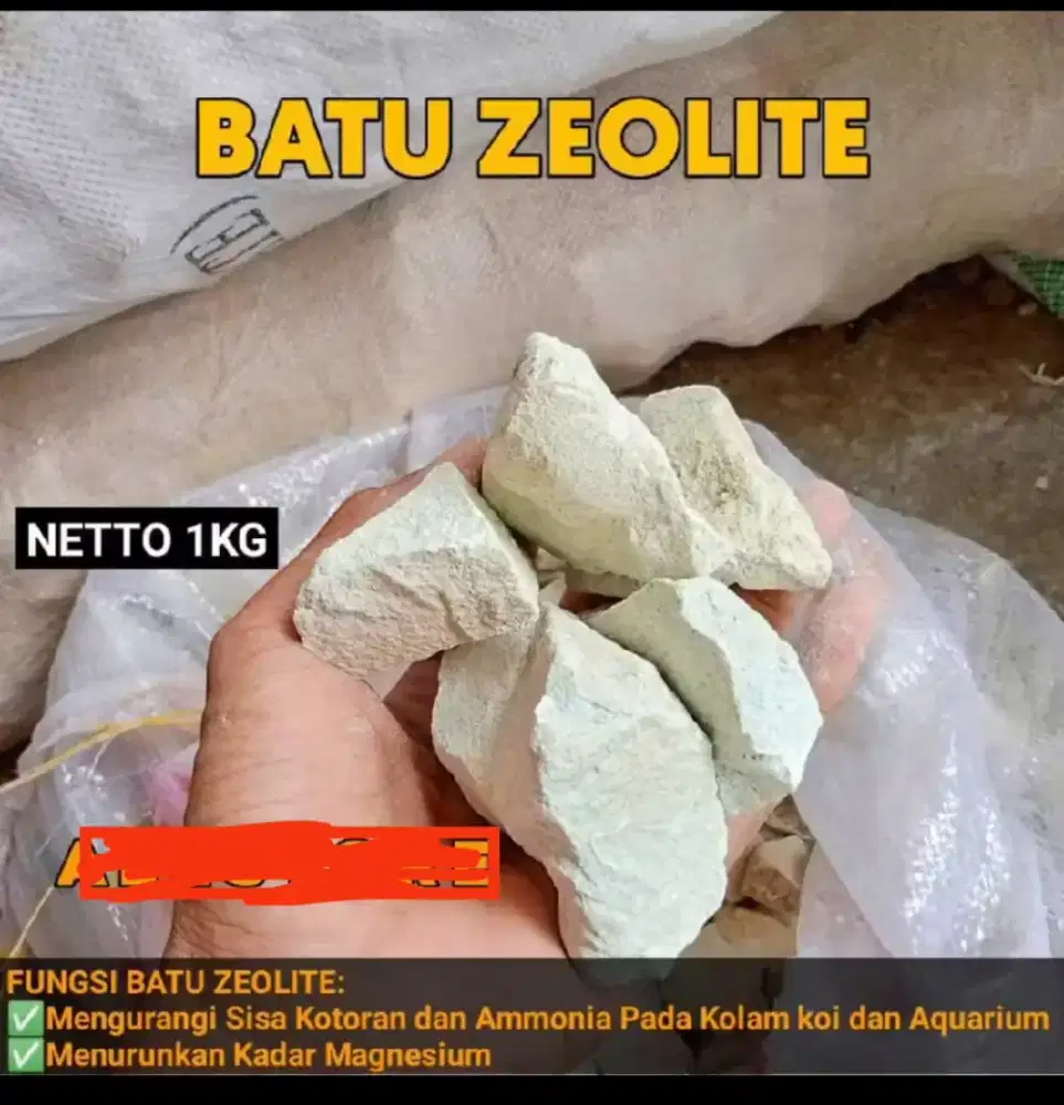 Batu zeolit ukuran besar
