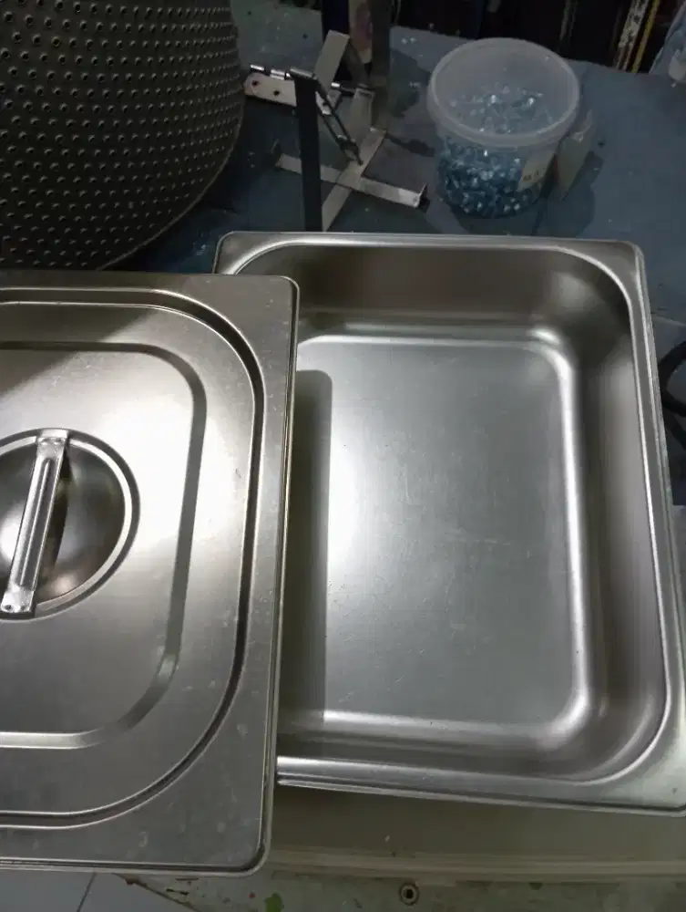 Tutup dan wadah food fan stainless