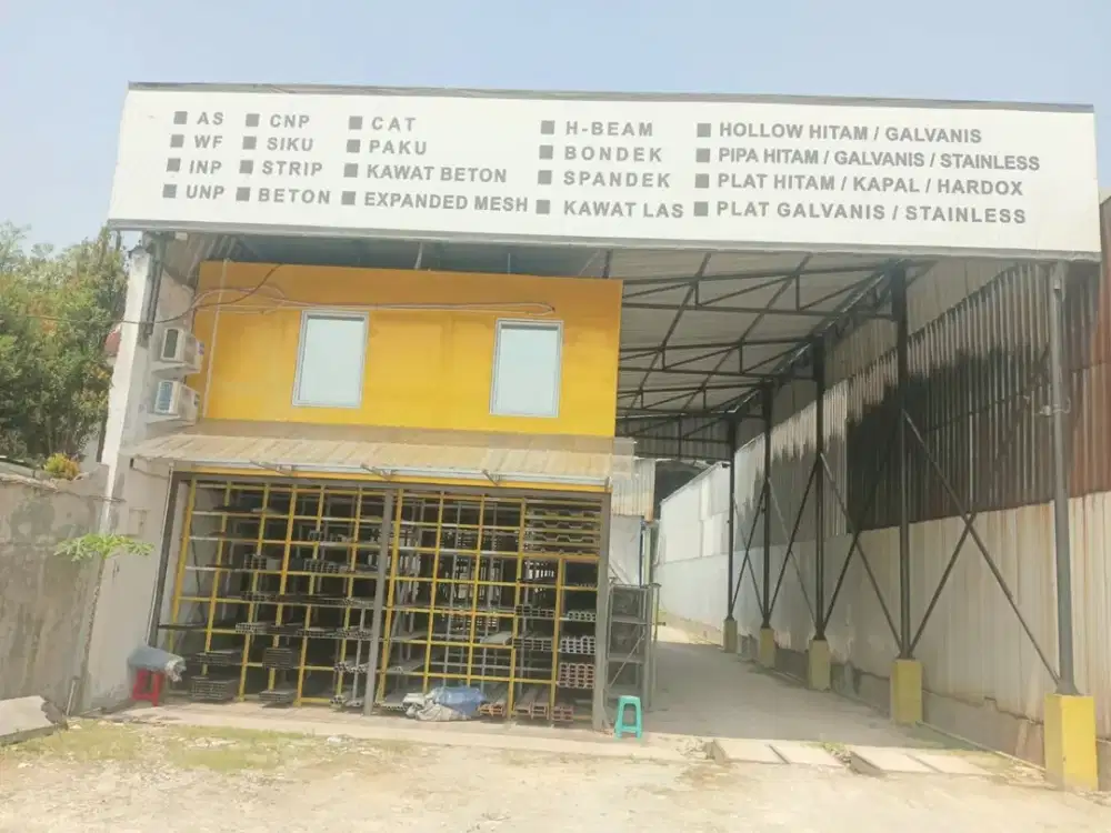 Gudang Siap Pakai Ada Ruang Kantor dan Mess Karyawan Lokasi Cibitung Bekasi