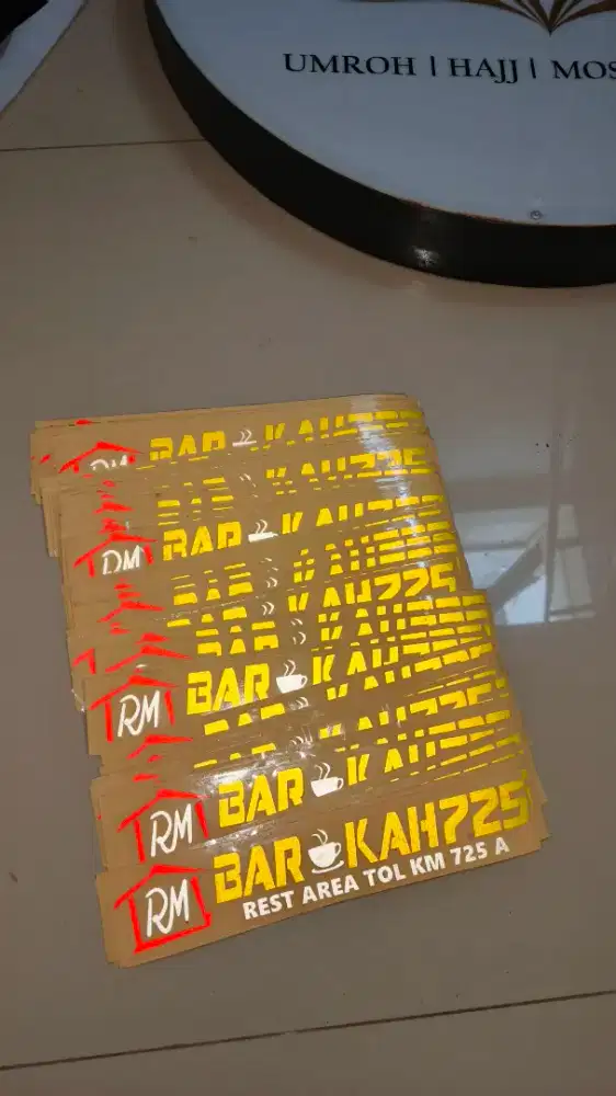 Sticker skotlet stiker cutting logo resto rumah makan & bisnis usaha