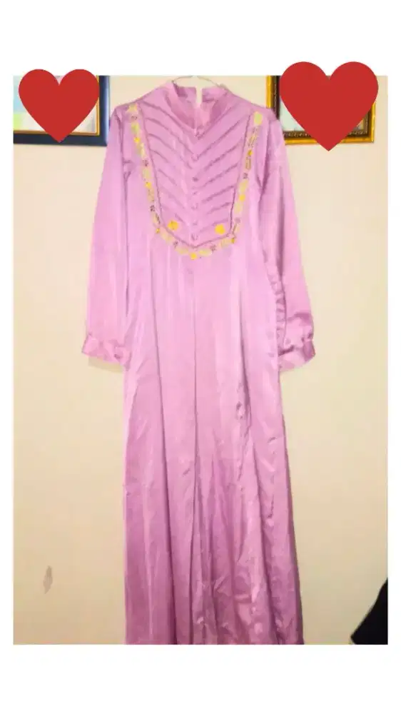 Gamis Warna Pink PL Cantik