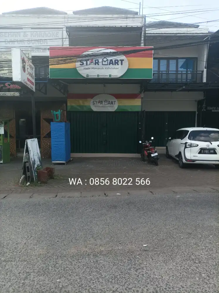 Disewakan ruko 2 lantai beserta over alih usaha minimarket