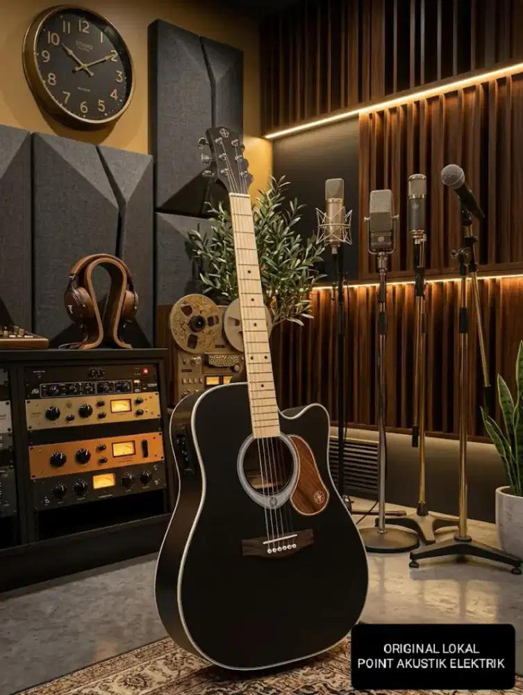 Gitar akustik elektrik original point LikeNew