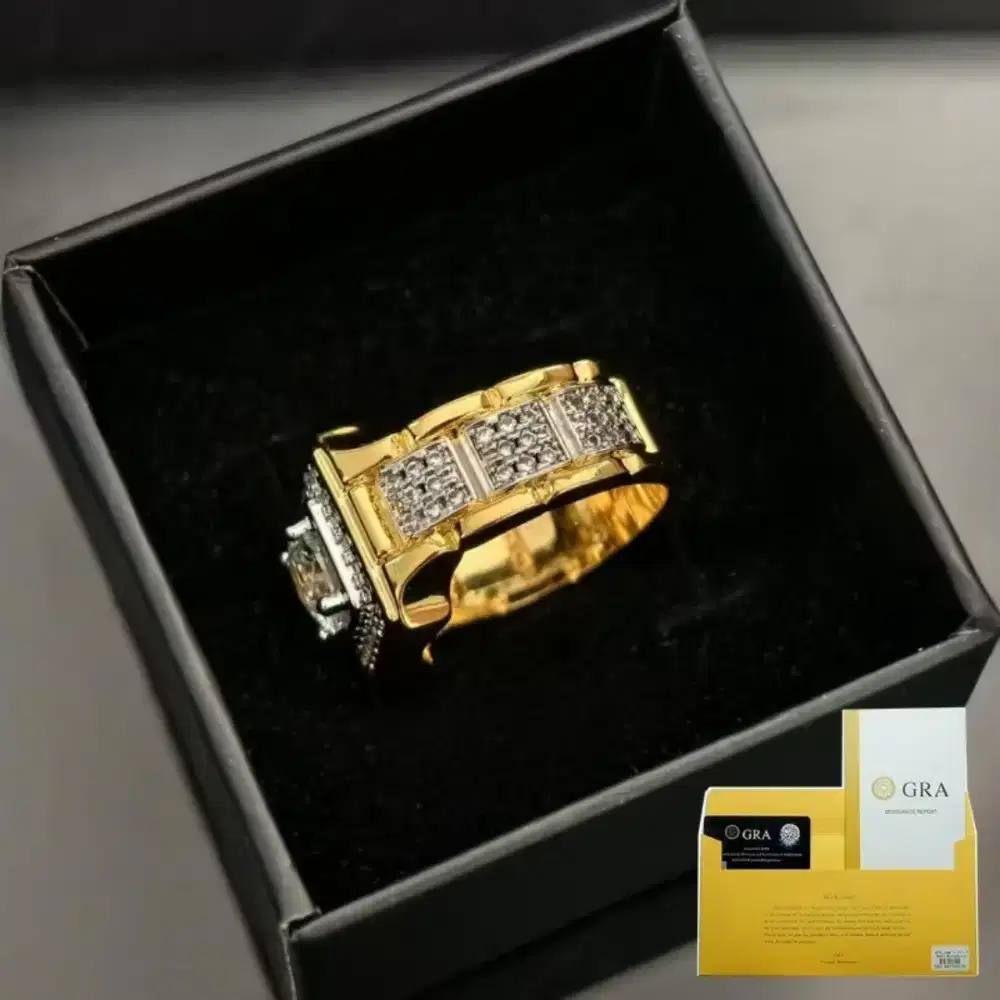 Cincin permata moissanite