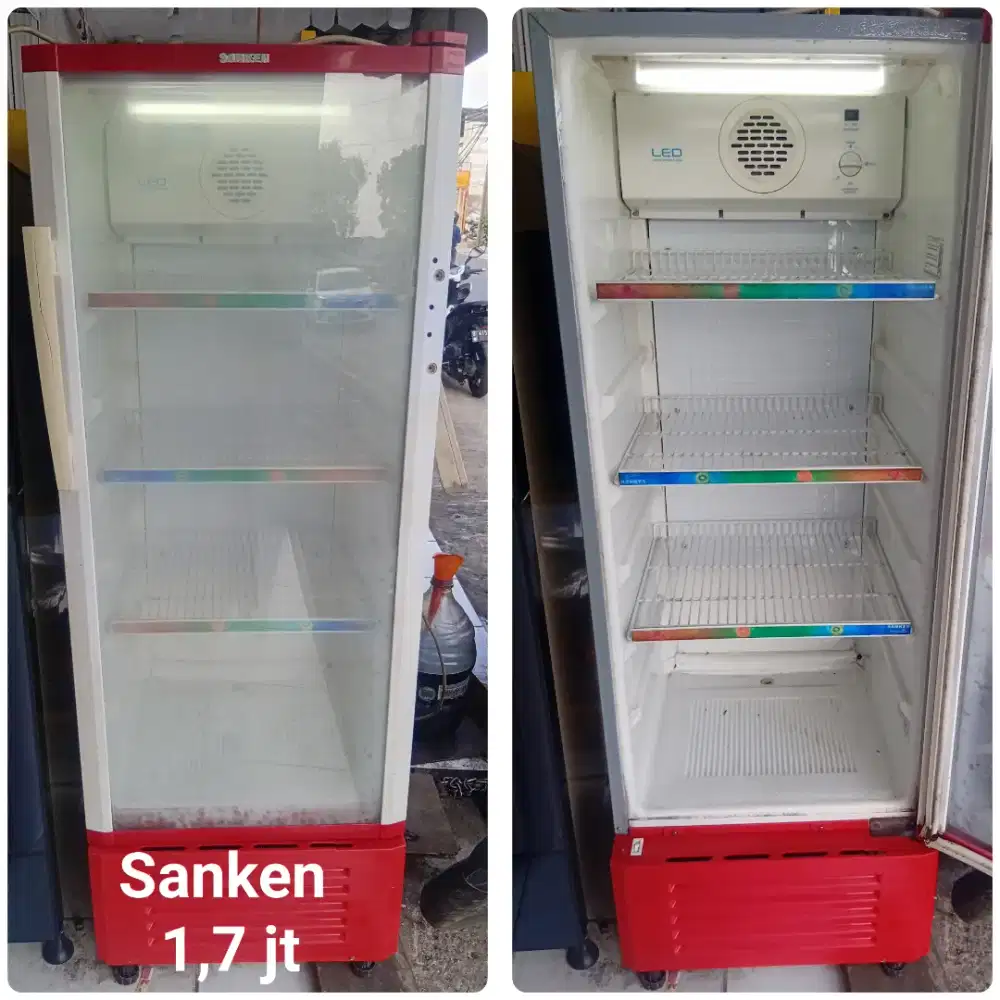 Showcase pendingin SANKEN bekas bergaransi