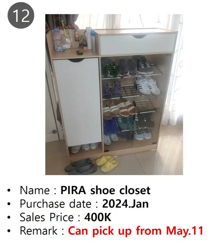 Sepatu closet PIRA