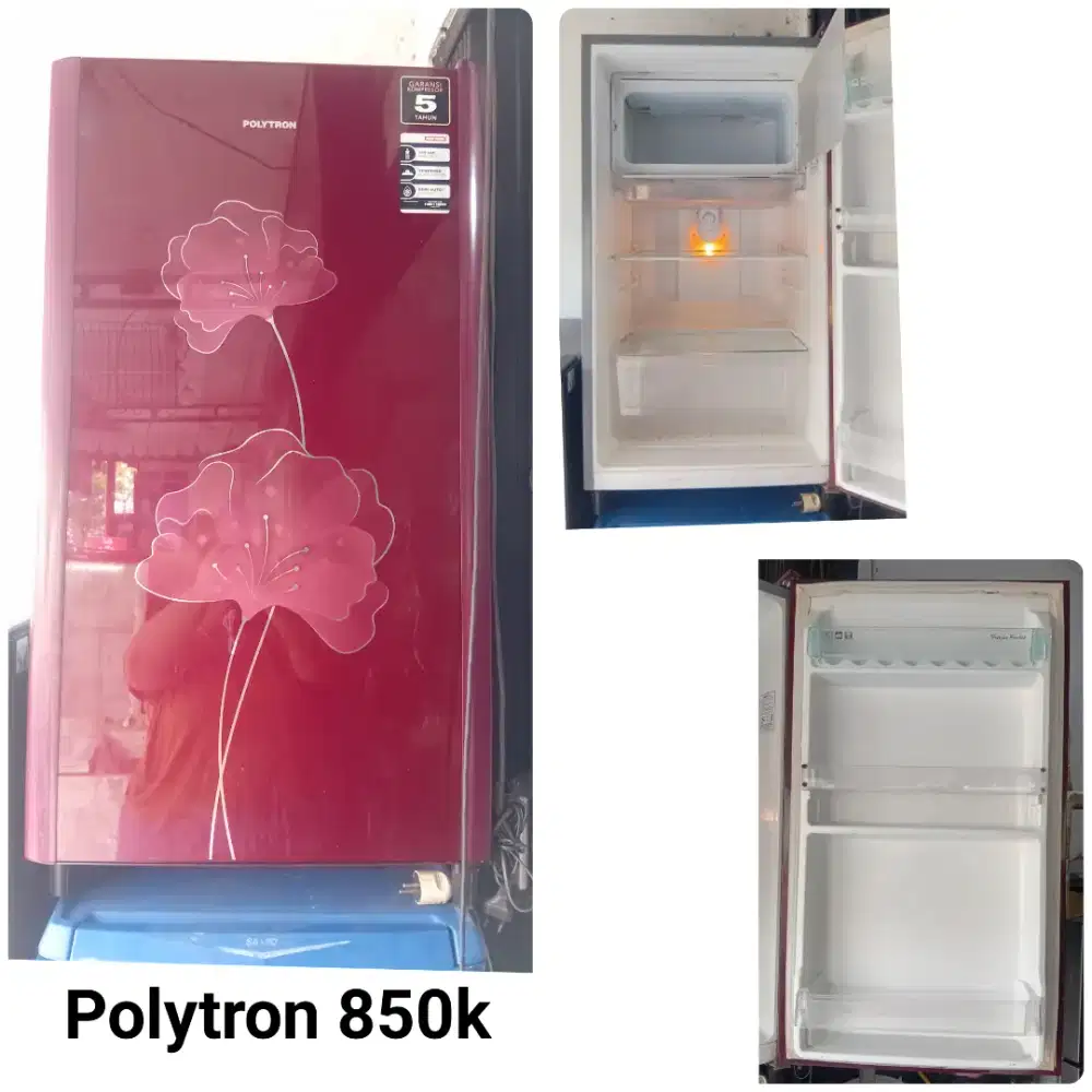 Kulkas POLYTRON bekas bergaransi