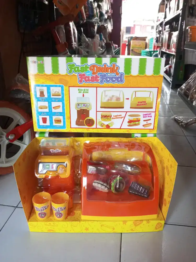 Mainan anak fast drink and fast food