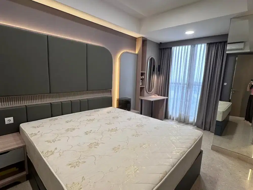 Sewa cepat apartemen Gold Coast PIK type 1BR luas 51m full furnish BAGUS