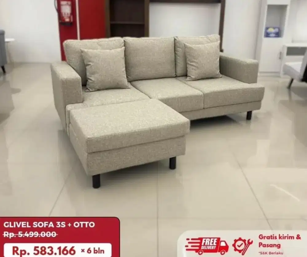 Glivel sofa L 3 seater