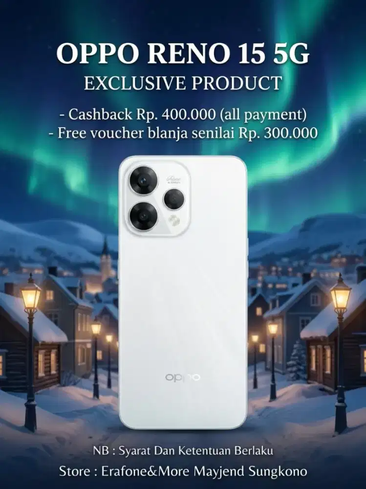 Oppo Reno 15 SERIES promo cahsback bank