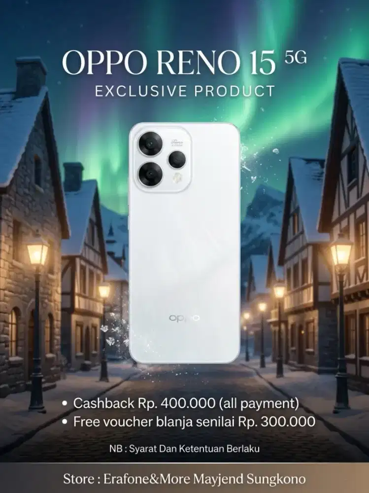 Terlaris Oppo RENO 15 5g cashback