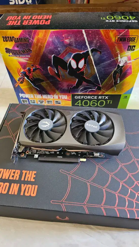 VGA Graphic Card Nvidia RTX 4060TI 8GB Zotac SpidermanEdition Surabaya