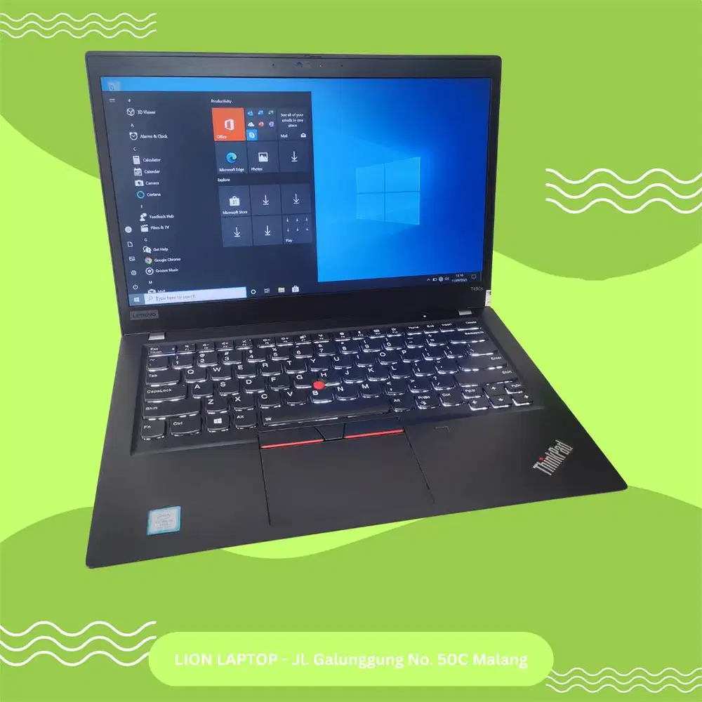 RAM 16GB SSD 512GB Core i5 Slim Lenovo Thinkpad T490s [26|04]