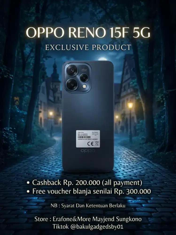Ready Oppo Reno 15F 5g