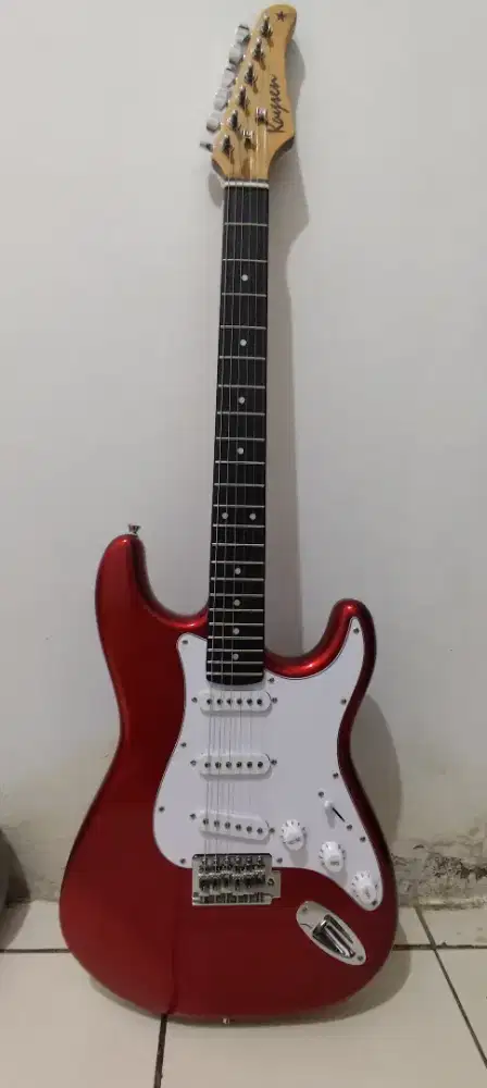 GUITAR ELEKTRIK KAYSEN (SSS) WARNA MERAH