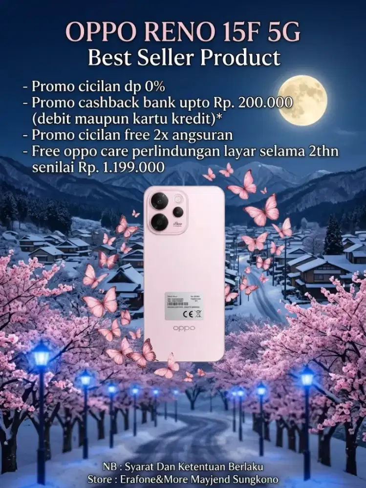 Oppo RENO 15F 8/256 PROMO Potong harga