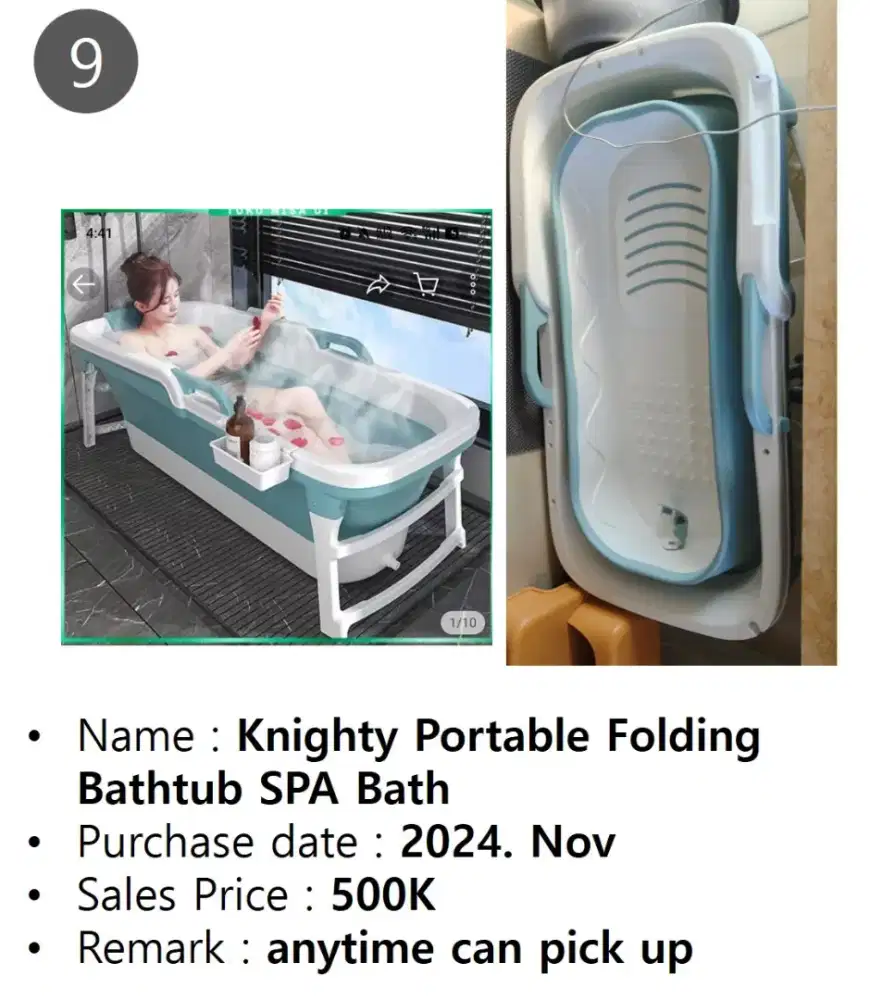 Portable folding Bathtub SPA