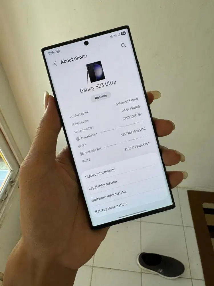 Samsung Galaxy S23 Ultra SEIN Fullset No Minus Harga Pas