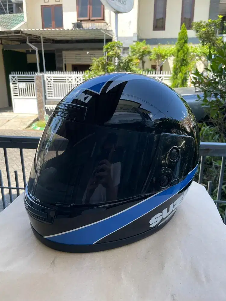 Helm Suzuki Full Face Vintage – Original Bawaan RGR / Satria 2-Tak