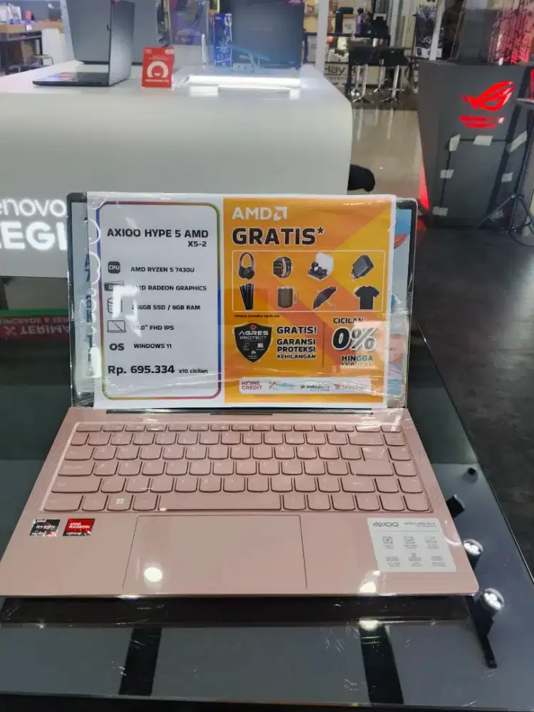 Laptop Axioo Hype 5 X5-2 Ryzen 5| Bisa Cicilan Syarat Cukup KTP Saja