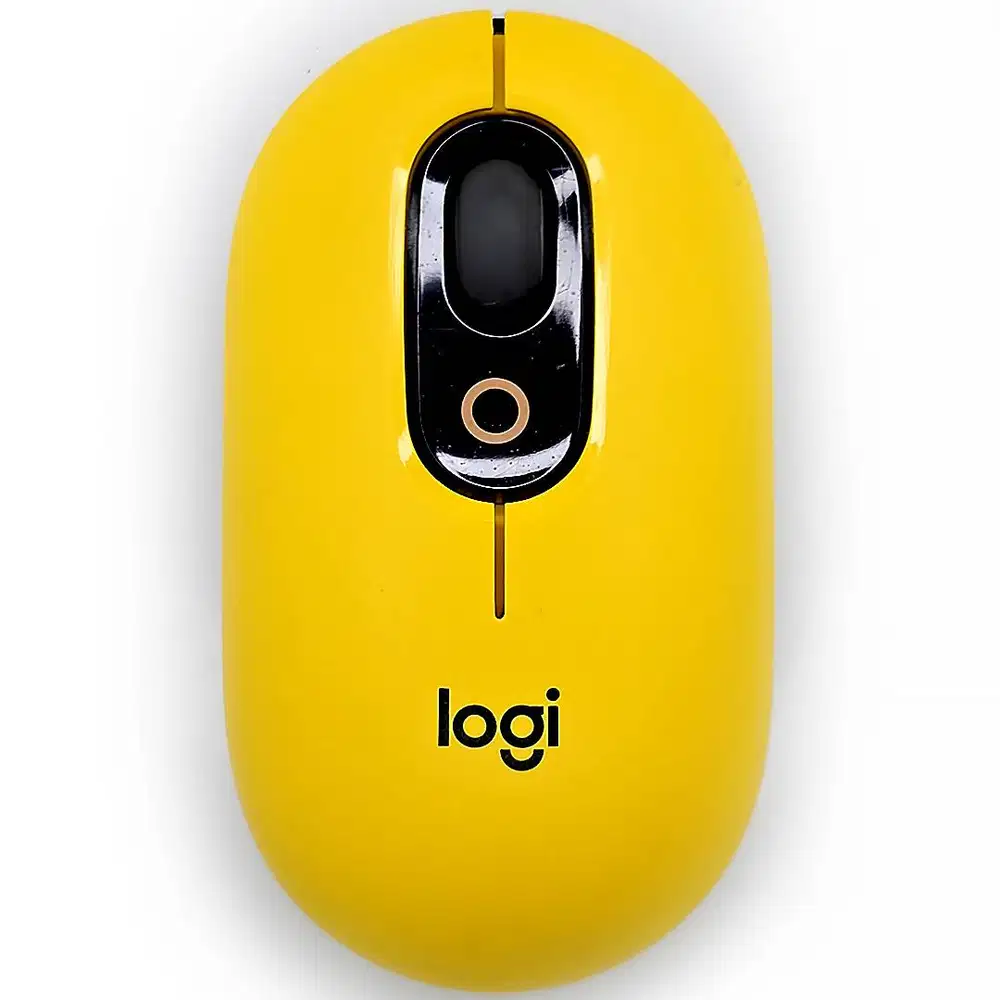 260424A Original Logitech Pop Mouse Blast Yellow Bluetooth SmartWheel