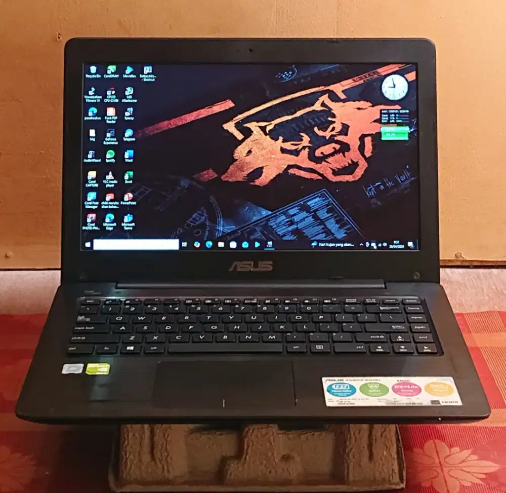 ASUS A456U•CORE I5 7200U GEN 7•GRAPHIC NVIDIA 930MX•RAM 6GB•SSD 128GB