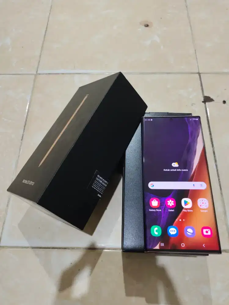 Samsung note 20 ultra 4G 8/256 ex resmi bronze mulus fullset