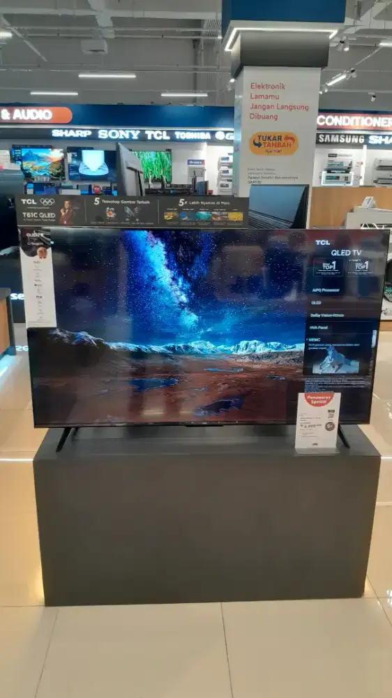 TV TCL 55 INCH QLED T61C