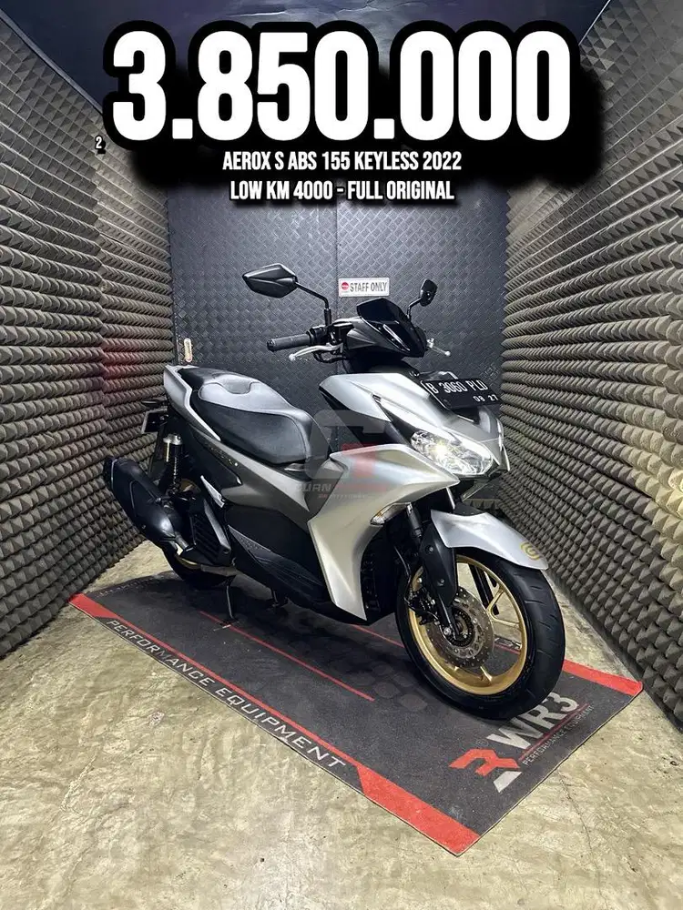 AEROX S ABS KEYLESS 2022 FULL ORIGINAL LOW KM 4XXX RAWATAN SUPERB