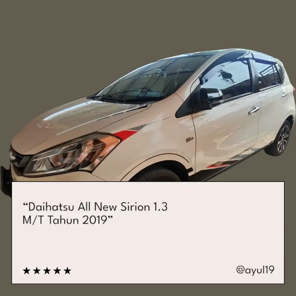 Daihatsu Sirion 2019 Bensin (Nego)