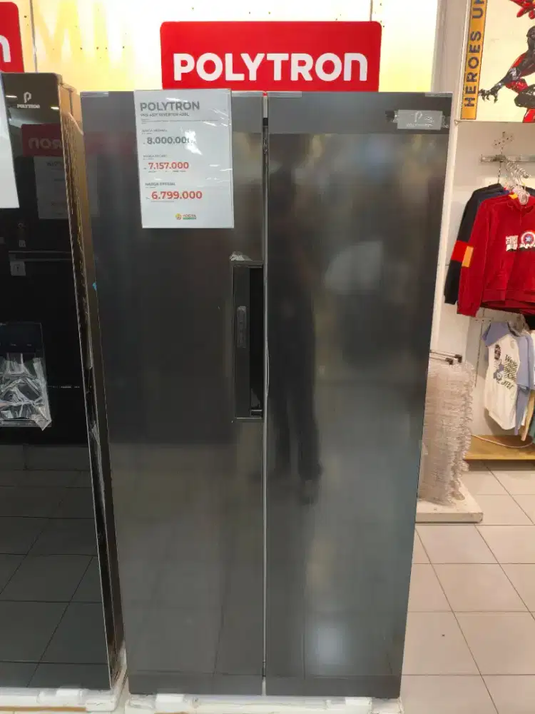 Kulkas POLYTRON PRS 451Y INVERTER 450L