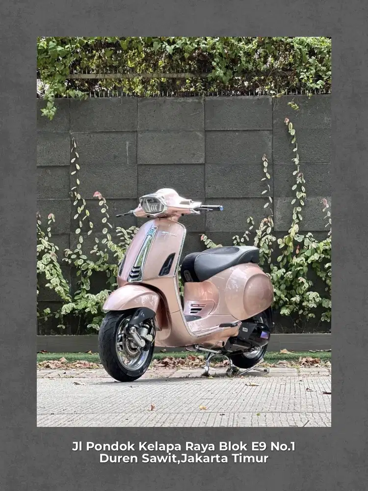 PIAGGIO VESPA SPRINT 150 IGET ABS LED Tahun 2021 WARNA PINK ROSEGOLD P