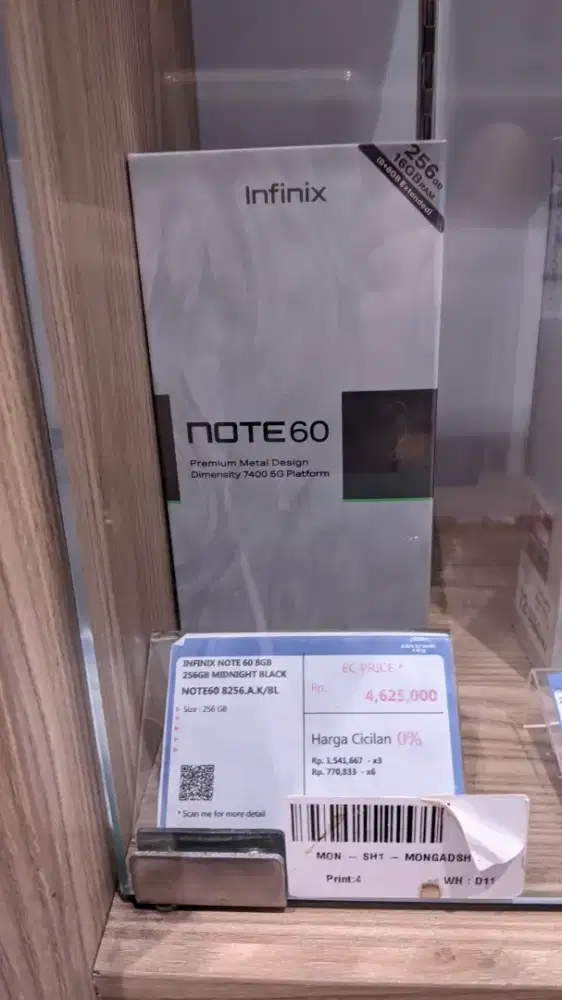 INFINIX NOTE 60 8GB 256GB MIDNIGHT BLACK