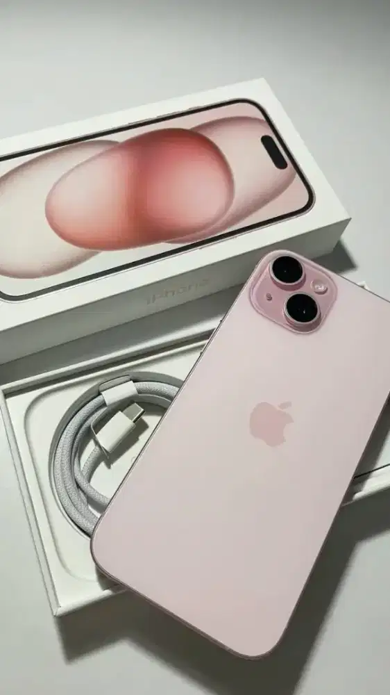 IPHONE 15 PINK 128GB SECOND IBOX BISA Cash/Kredit cepat dan mudah