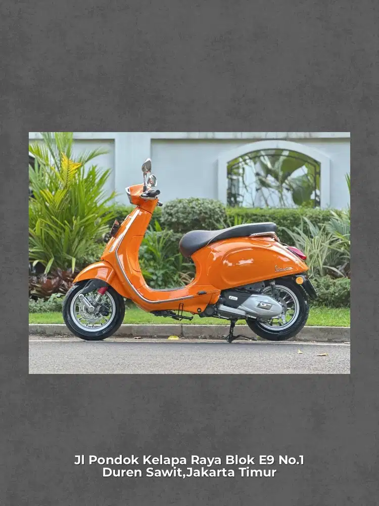PIAGGIO VESPA SPRINT 150 IGET ABS Tahun 2019 WARNA ORANGE TAORMINA PER