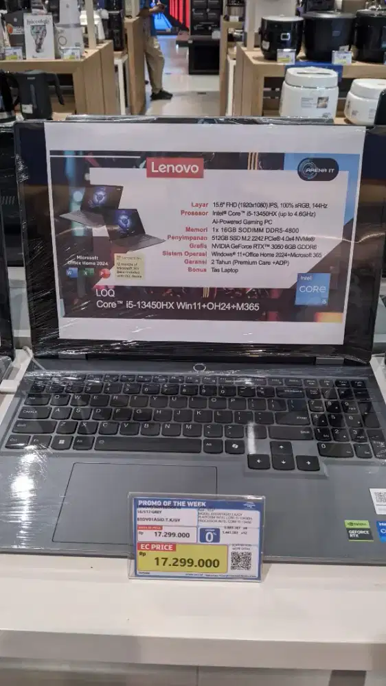 LENOVO NOTEBOOK 15 16/512GREY